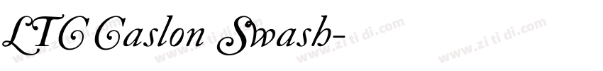 LTC Caslon Swash字体转换